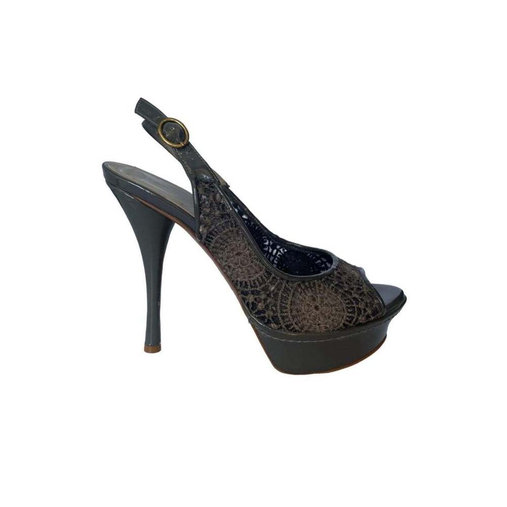 Latitude Femme - Patent Leather Platform Sandal Shoes - IT 39